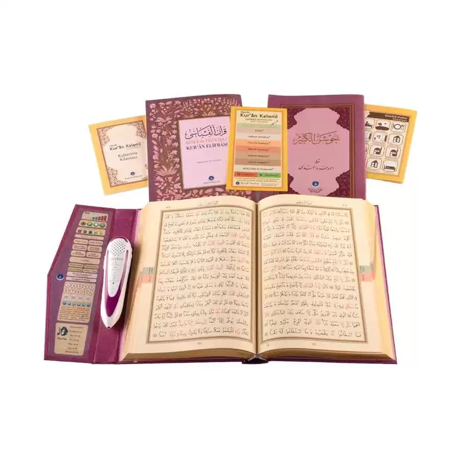 Kuran Okuyan Kalem Seti (Lila, Karton Kutulu)