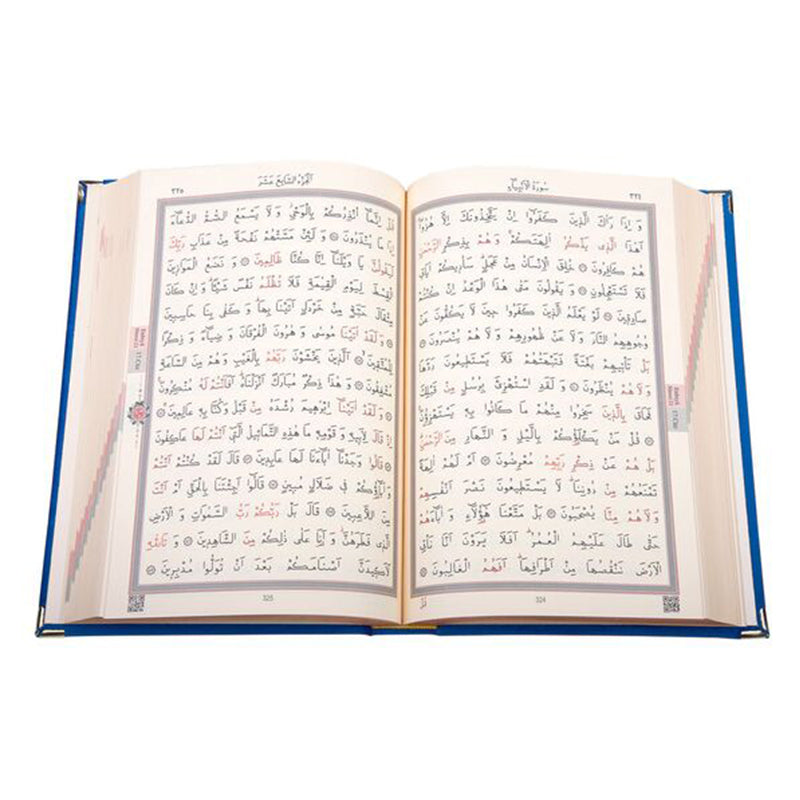 Kadife Ciltli Kur’an-ı Kerim (Lacivert, Elif Vavlı)